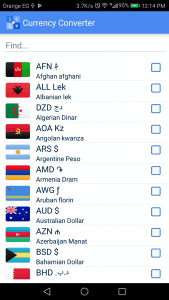 تطبيق تغيير العملات