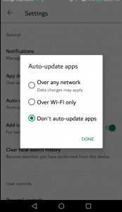 خطوات إيقاف التحديثات التلقائية