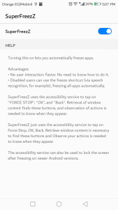طريقة استخدام تطبيق تطبيق SuperFreezZ