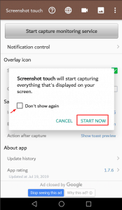 طريقة استخدام تطبيق Screenshot touch