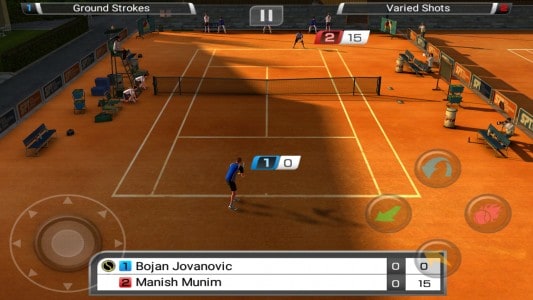 طريقة اللعب في لعبة virtual tennis