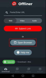 مميزات تطبيق Offliner