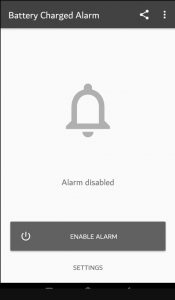 تحميل تطبيق الحصول على تنبيه انخفاض البطارية