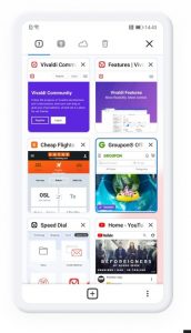 تحميل متصفح فيفالدي للهواتف الاندرويد