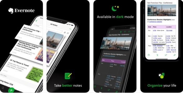 تطبيق Evernote لمسح المستندات والتعديل عليها