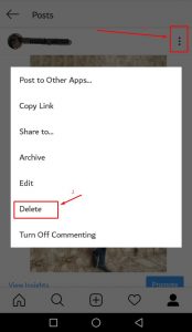 طريقة حذف صورة مُشار إليها على انستقرام