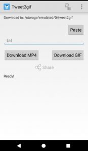 تحميل فيديوهات تويتر عن طريق تطبيق Tweet2gif