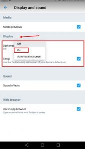 تقعيل Dark Mode في تويتر