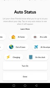طريقة إعدادات حالات Status بشكل مُسبق