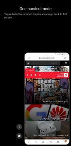 نمط One Handed Mode في تحديثات اندرويد 10
