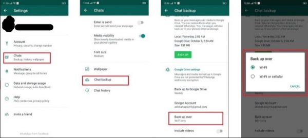 مراقبة الاستهلاك للبيانات على واتس اب