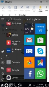 تحويل شكل الهاتف إلي ويندوز