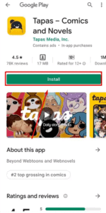 تحميل تطبيق Tapas