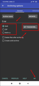 خطوات أستخدام برنامج RAR للاندرويد
