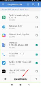 طريقة حذف التطبيقات الأساسية من الاندرويد