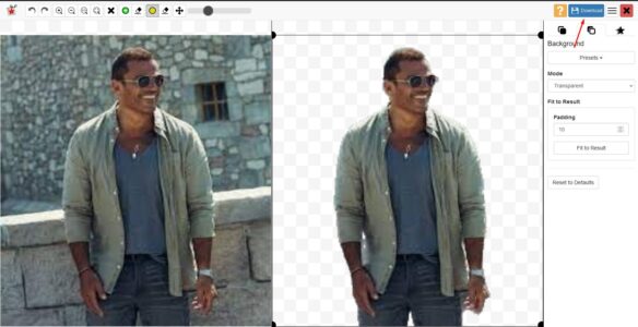 موقع تغيير لون خلفية الصورة