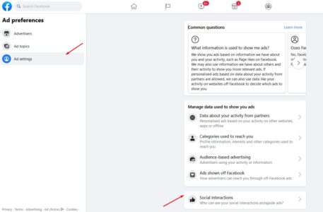 إخفاء منشن في الفيس بوك