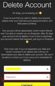حذف خساب سناب شات حذف خساب سناب شات