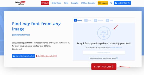 معرفة اسم الخط من الصورة