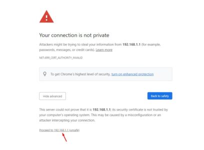 الدخول إلى صفحة إعدادات الراوتر